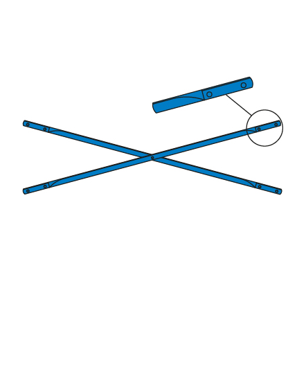 DOUBLE HOLE ANGLE CROSS BRACE (#88)