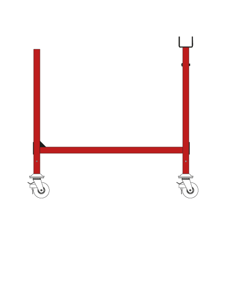 MOBILE STORAGE RACK (#127)